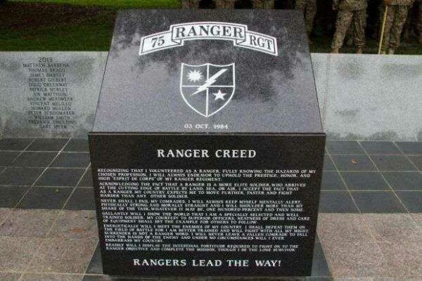 75 RANGER RGT CREED MEMORIAL