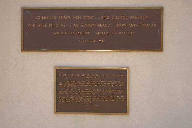 FOLLOW ME! WAR MEMORIAL PLAQUE