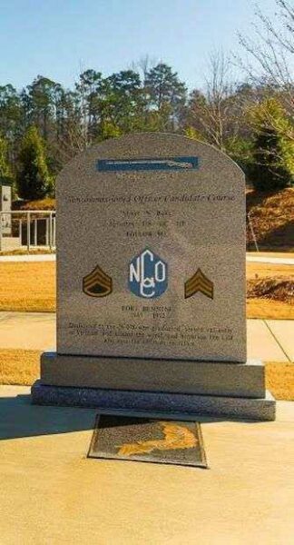 NON COMMISSIONED OFFICER CANDIDATE COURSE MEMORIAL