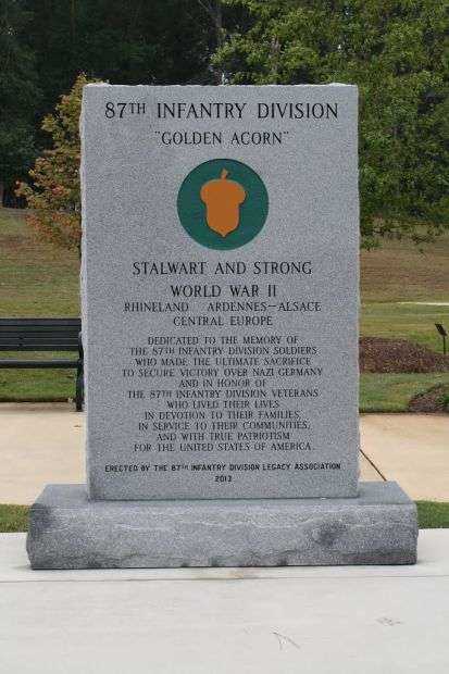 87TH INFANTRY DIVISION “GOLDEN ACORN” WAR MEMORIAL