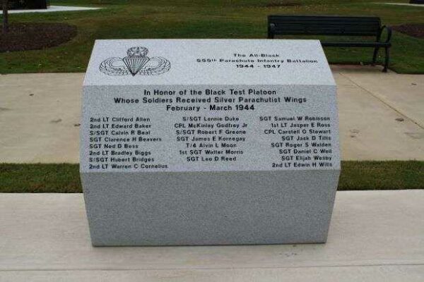 THE ALL-BLACK 555TH PARACHUTE INFANTRY BATTALION WAR MEMORIAL