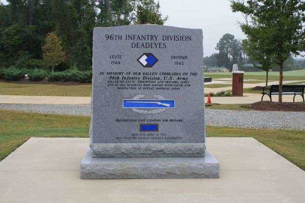 96TH INFANTRY DIVISION DEADEYES WAR MEMORIAL FRONT