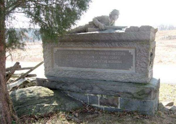 96TH PENNSYLVANIA VOLUNTEER INFANTRY REGIMENT WAR MEMORIAL