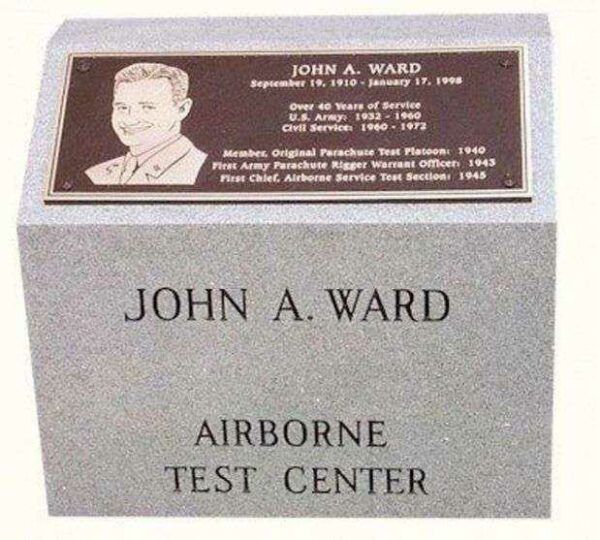 CW4 JOHN A. WARD AIRBORNE TEST CENTER WAR MEMORIAL
