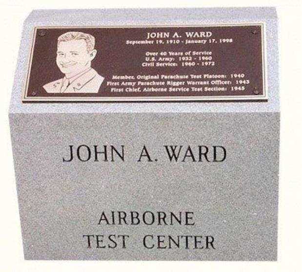 CW4 JOHN A. WARD AIRBORNE TEST CENTER WAR MEMORIAL