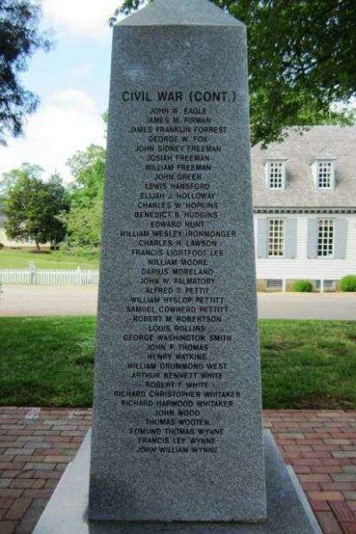 YORK COUNTY WAR MEMORIAL SIDE B