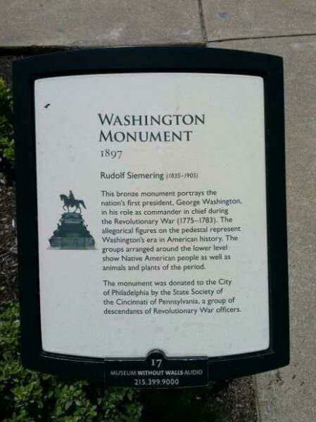 WASHINGTON MONUMENT PLAQUE