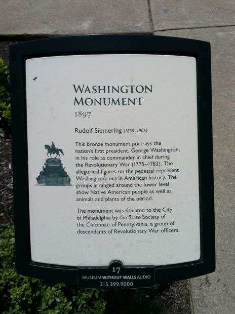 WASHINGTON MONUMENT PLAQUE