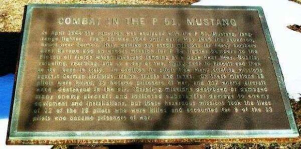 2ND FIGHTER SQUADRON, 52ND FIGHTER GROUP MEMORIAL PLAQUE C