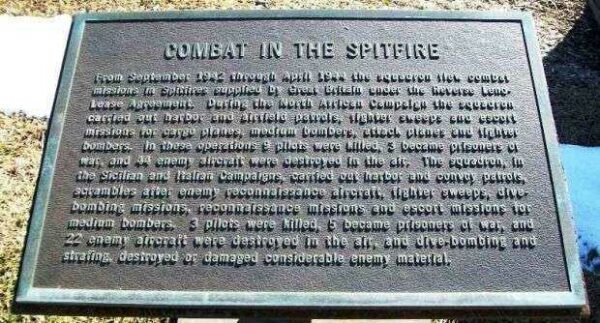 2ND FIGHTER SQUADRON, 52ND FIGHTER GROUP MEMORIAL PLAQUE B