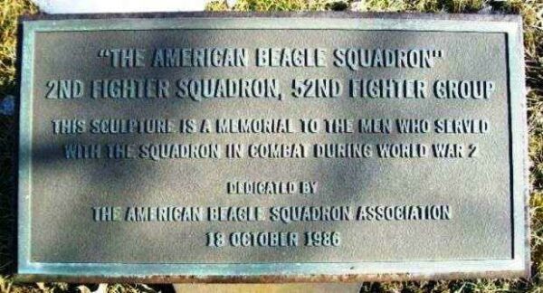 2ND FIGHTER SQUADRON, 52ND FIGHTER GROUP MEMORIAL PLAQUE A