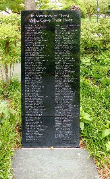BALTIMORE COUNTY VIETNAM VETERANS MEMORIAL BACK