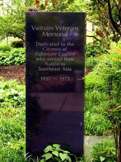 BALTIMORE COUNTY VIETNAM VETERANS MEMORIAL FRONT