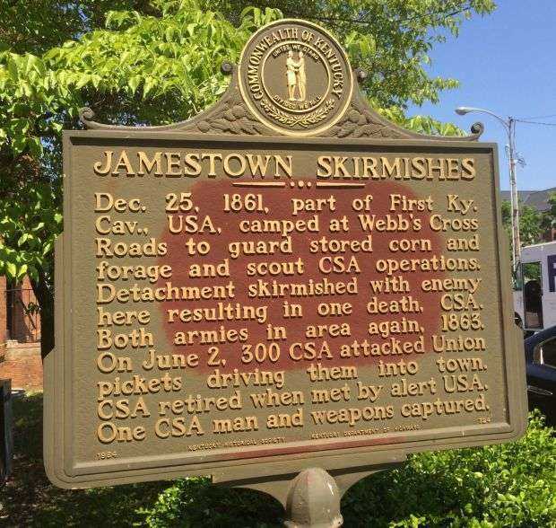 JAMESTOWN SKIRMISHES WAR MEMORIAL MARKER