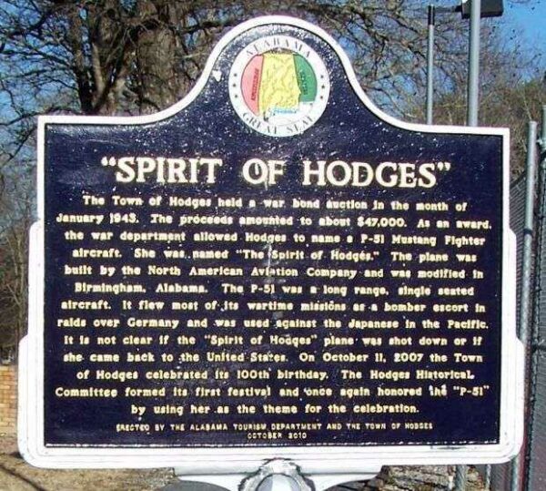 “SPIRIT OF HODGES” WAR MEMORIAL MARKER