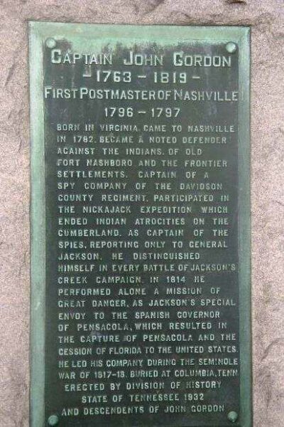 CAPTAIN JOHN GORDON WAR MEMORIAL PLAQUE