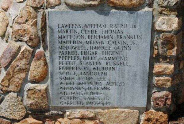 ANDERSON COUNTY VIETNAM VETERANS MEMORIAL STONE B