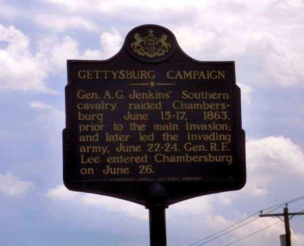GETTYSBURG CAMPAIGN WAR MEMORIAL MARKER XIX
