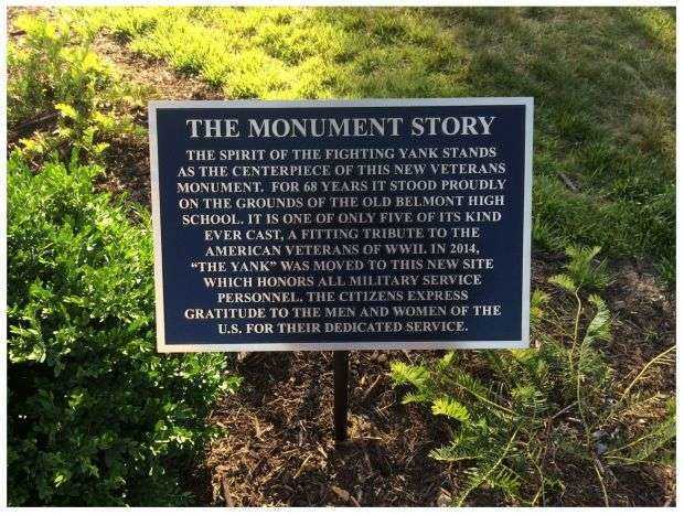 BELMONT WORLD WAR II MEMORIAL PLAQUE B