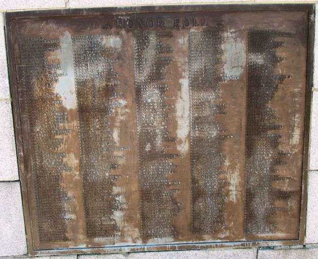 THE CITY OF DUNKIRK WORLD WAR MEMORIAL PLAQUE C