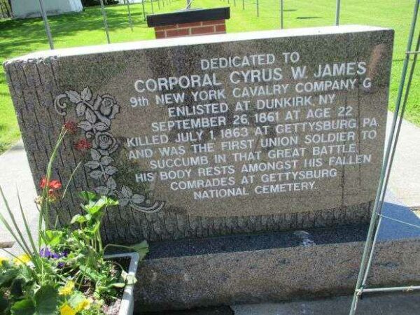 CORPORAL CYRUS W. JAMES WAR MEMORIAL