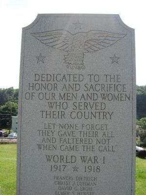 WEATHERLY WAR MEMORIAL HEADSTONE
