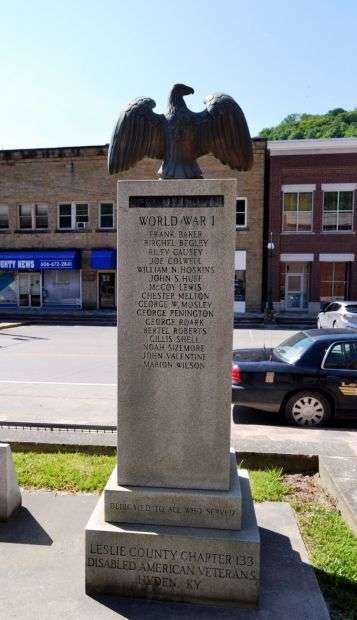 LESLIE COUNTY WAR VETERANS MEMORIAL SIDE A