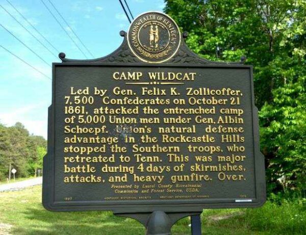 CAMP WILDCAT WAR MEMORIAL MARKER FRONT