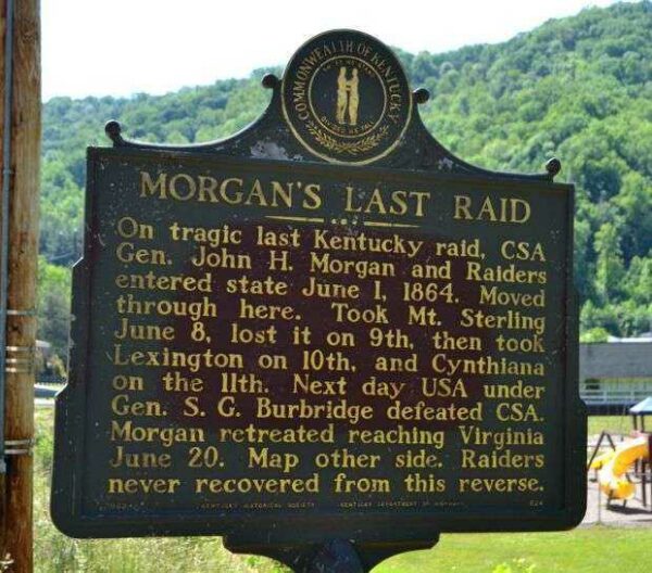 MORGAN’S LAST RAID WAR MEMORIAL MARKER HINDMAN