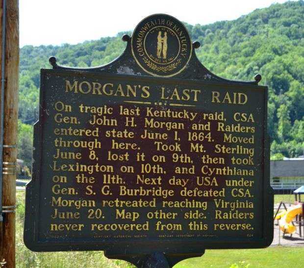 MORGAN’S LAST RAID WAR MEMORIAL MARKER HINDMAN