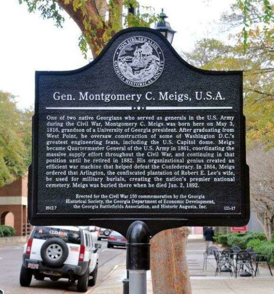 GEN. MONTGOMERY C. MEIGS WAR MEMORIAL MARKER