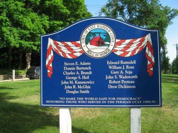 EAST HADDAM PERSIAN GULF WAR MEMORIAL MARKER