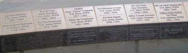 PIAZZA BASILONE WAR MEMORIAL PAVERS