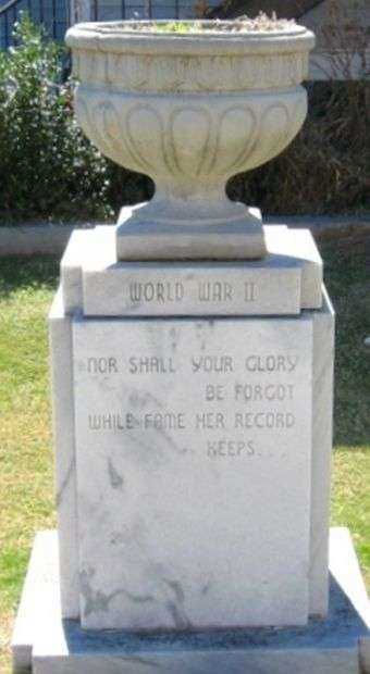 ALABAMA WAR VETERANS MONUMENT PEDESTAL F