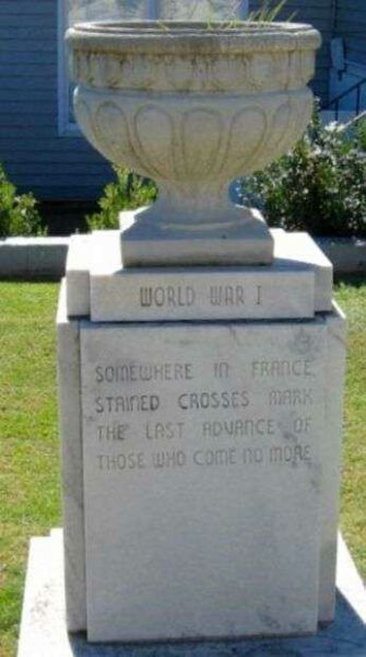 ALABAMA WAR VETERANS MONUMENT PEDESTAL E