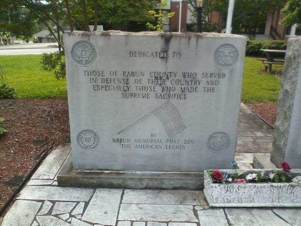 RABUN COUNTY VETERANS WAR MEMORIAL