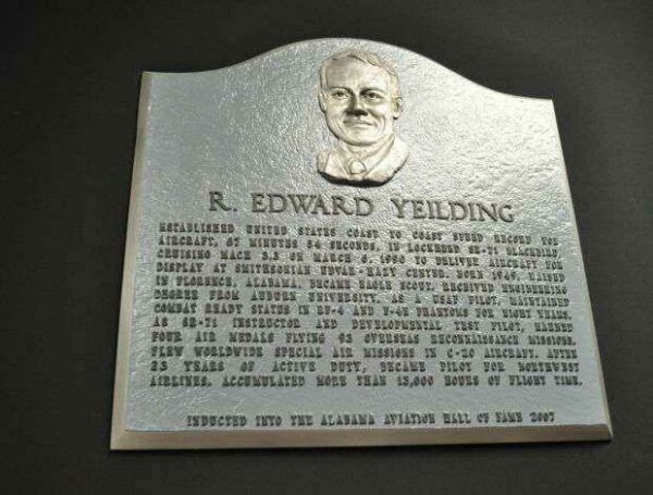 R. EDWARD YEILDING MEMORIAL PLAQUE