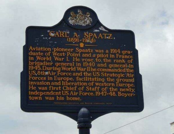 CARL A. SPAATZ WAR MEMORIAL MARKER