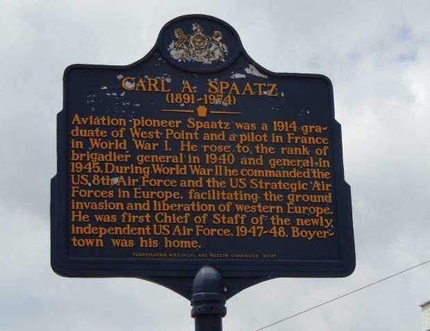 CARL A. SPAATZ WAR MEMORIAL MARKER