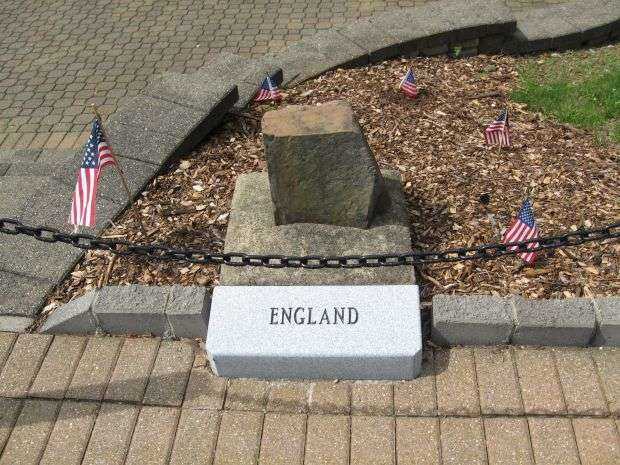 THE WALKWAY OF AMERICAN HEROES ENGLAND MEMORIAL STONE