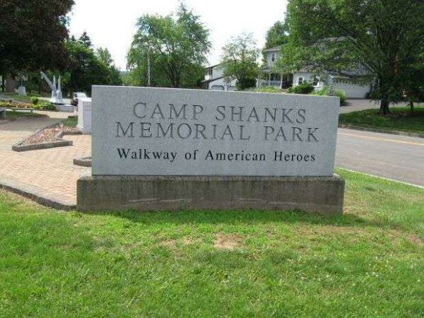 CAMP SHANKS MEMORIAL PARK ENTRANCE STONE