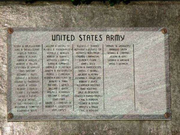 TOWN OF TONAWANDA VETERANS MEMORIAL STONE W
