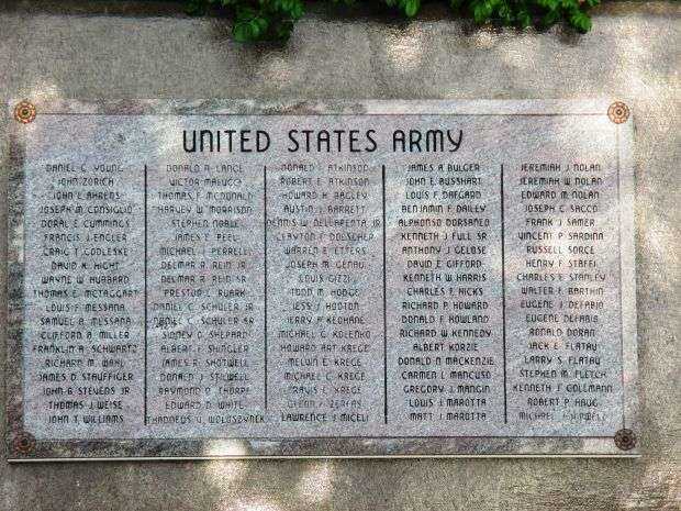 TOWN OF TONAWANDA VETERANS MEMORIAL STONE U