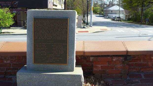 THE HANGING OF ANDREWS RAIDERS WAR MEMORIAL