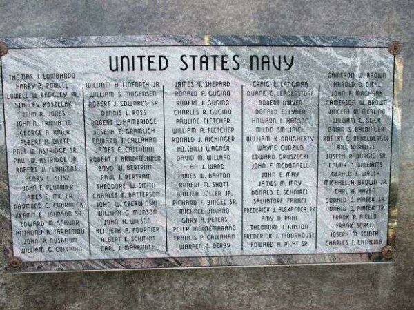 TOWN OF TONAWANDA VETERANS MEMORIAL STONE H