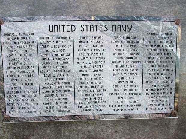 TOWN OF TONAWANDA VETERANS MEMORIAL STONE H
