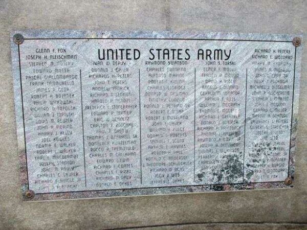 TOWN OF TONAWANDA VETERANS MEMORIAL STONE C