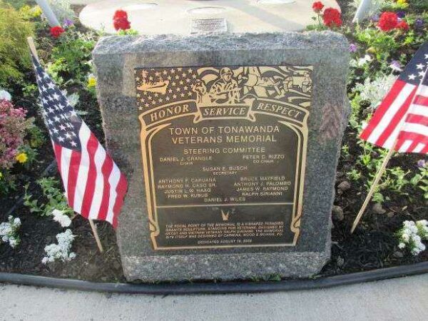 TOWN OF TONAWANDA VETERANS MEMORIAL STONE A