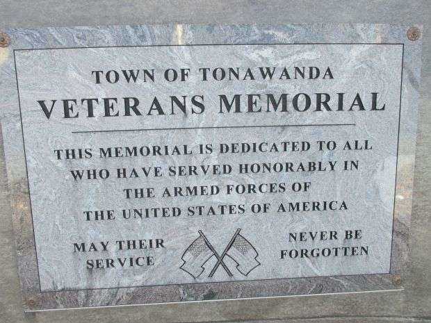 TOWN OF TONAWANDA VETERANS MEMORIAL DEDICATION STONE