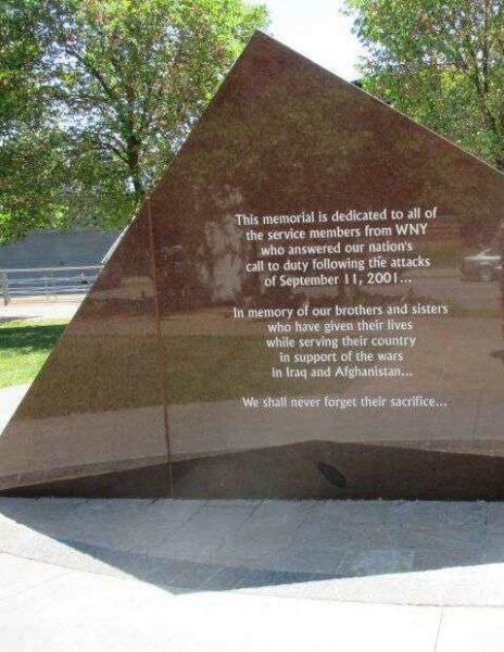 WESTERN NEW YORK AFGHANISTAN AND IRAQ VETERANS MEMORIAL DEDICATION STONE